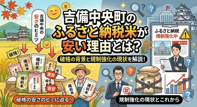 吉備中央町のふるさと納税米が安い理由とは？破格の背景と規制強化の現状を解説！