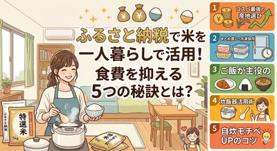 ふるさと納税で米を一人暮らしで活用！食費を抑える5つの秘訣とは？