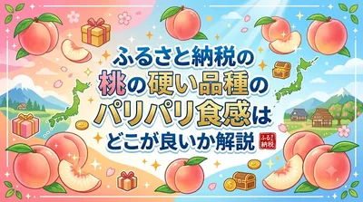 ふるさと納税の桃の硬い品種のパリパリ食感はどこが良いか解説