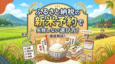 ふるさと納税の新米予約で失敗しない選び方！徹底解説