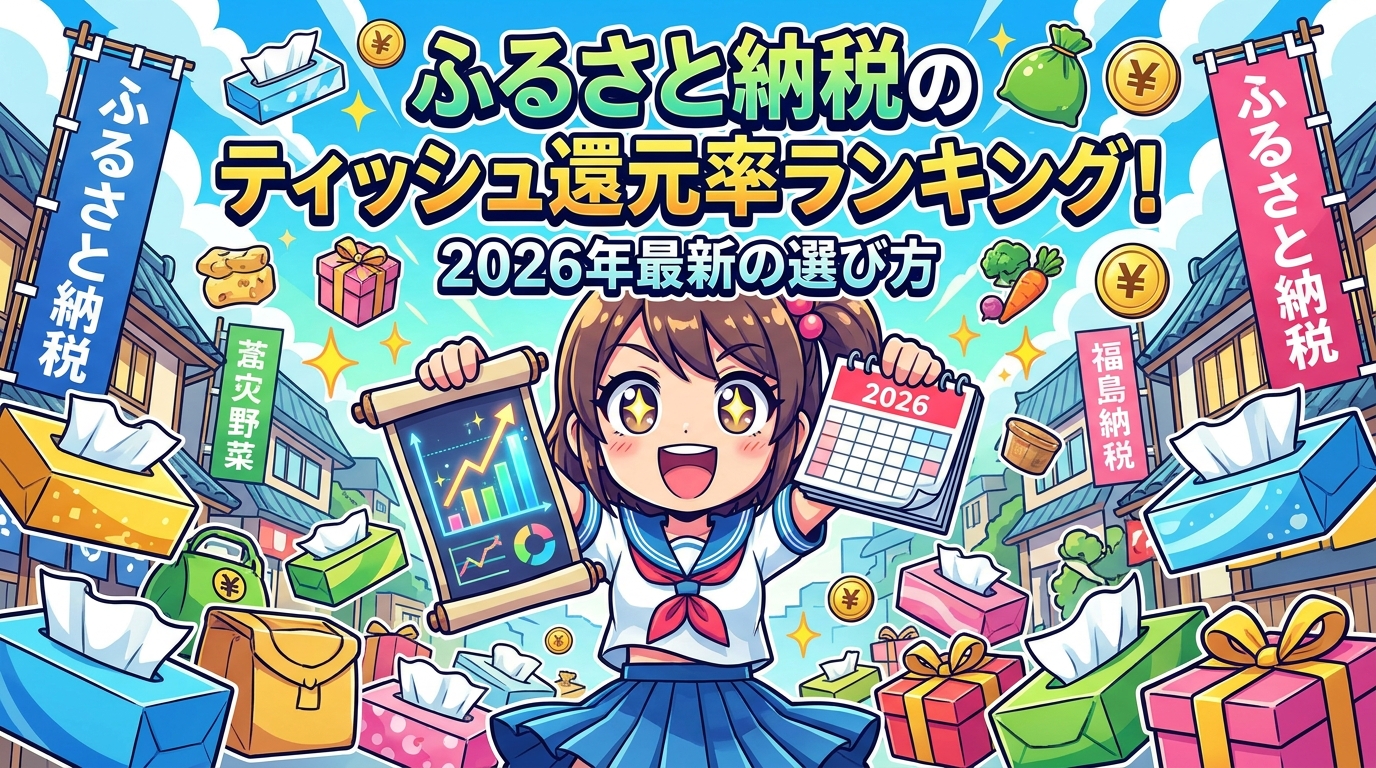 ふるさと納税のティッシュ還元率ランキング！2026年最新の選び方