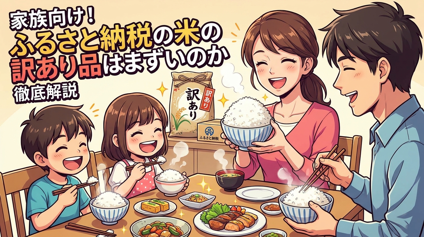 家族向け！ふるさと納税の米の訳あり品はまずいのか徹底解説