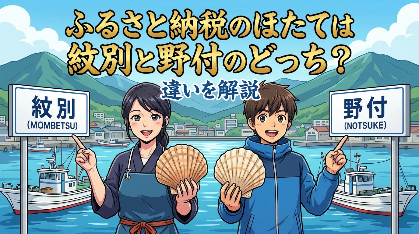ふるさと納税のほたては紋別と野付のどっち？違いを解説