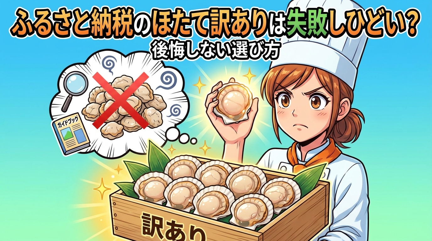 ふるさと納税のほたて訳ありは失敗しひどい？後悔しない選び方