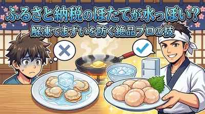 ふるさと納税のほたてが水っぽい？解凍でまずいを防ぐ絶品プロの技