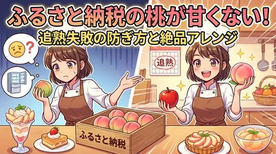 ふるさと納税の桃が甘くない！追熟失敗の防ぎ方と絶品アレンジ