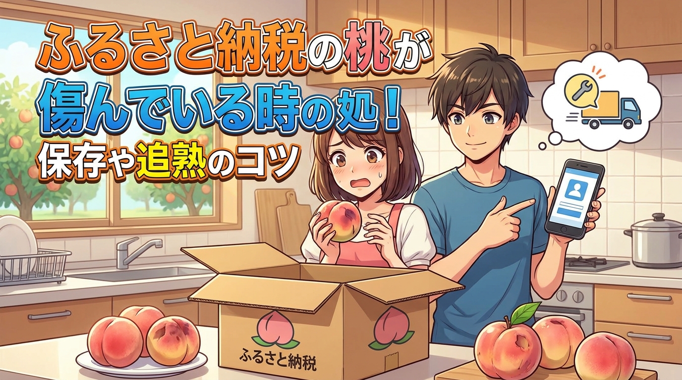 ふるさと納税の桃が傷んでいる時の対処法！保存や追熟のコツ