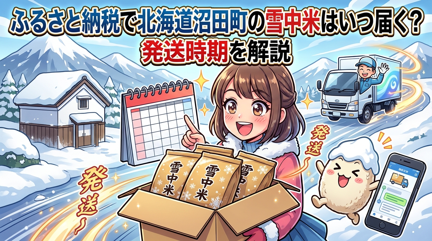 ふるさと納税で北海道沼田町の雪中米はいつ届く？発送時期を解説