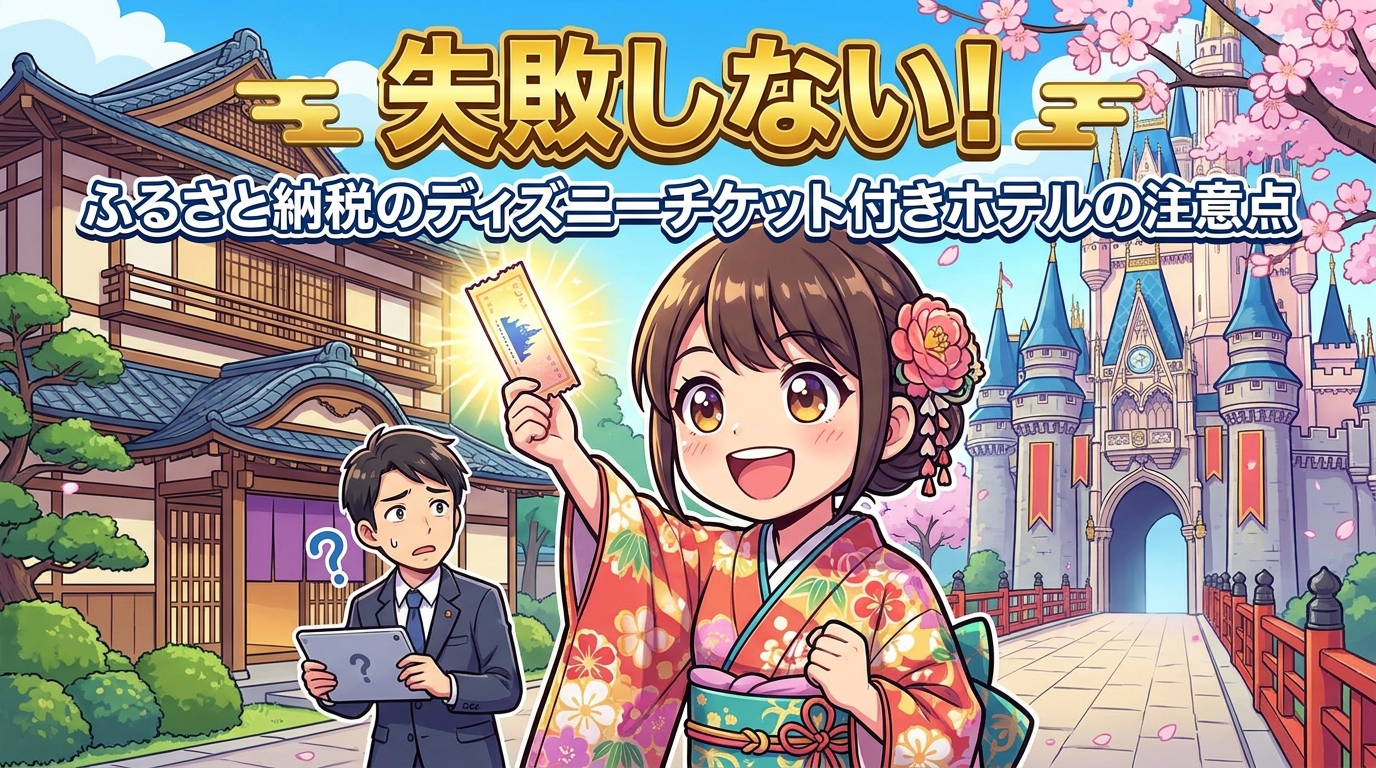 失敗しない！ふるさと納税のディズニーチケット付きホテルの注意点