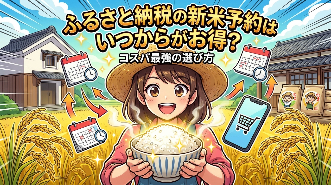 ふるさと納税の新米予約はいつからがお得？コスパ最強の選び方