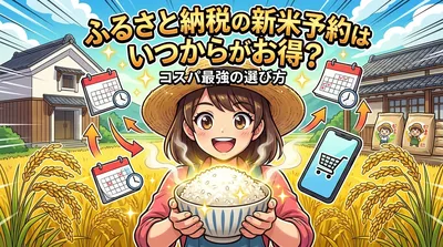 ふるさと納税の新米予約はいつからがお得？コスパ最強の選び方