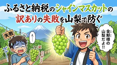 ふるさと納税のシャインマスカットの訳ありの失敗を山梨で防ぐ