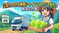 山梨ふるさと納税シャインマスカット脱粒の原因と対策