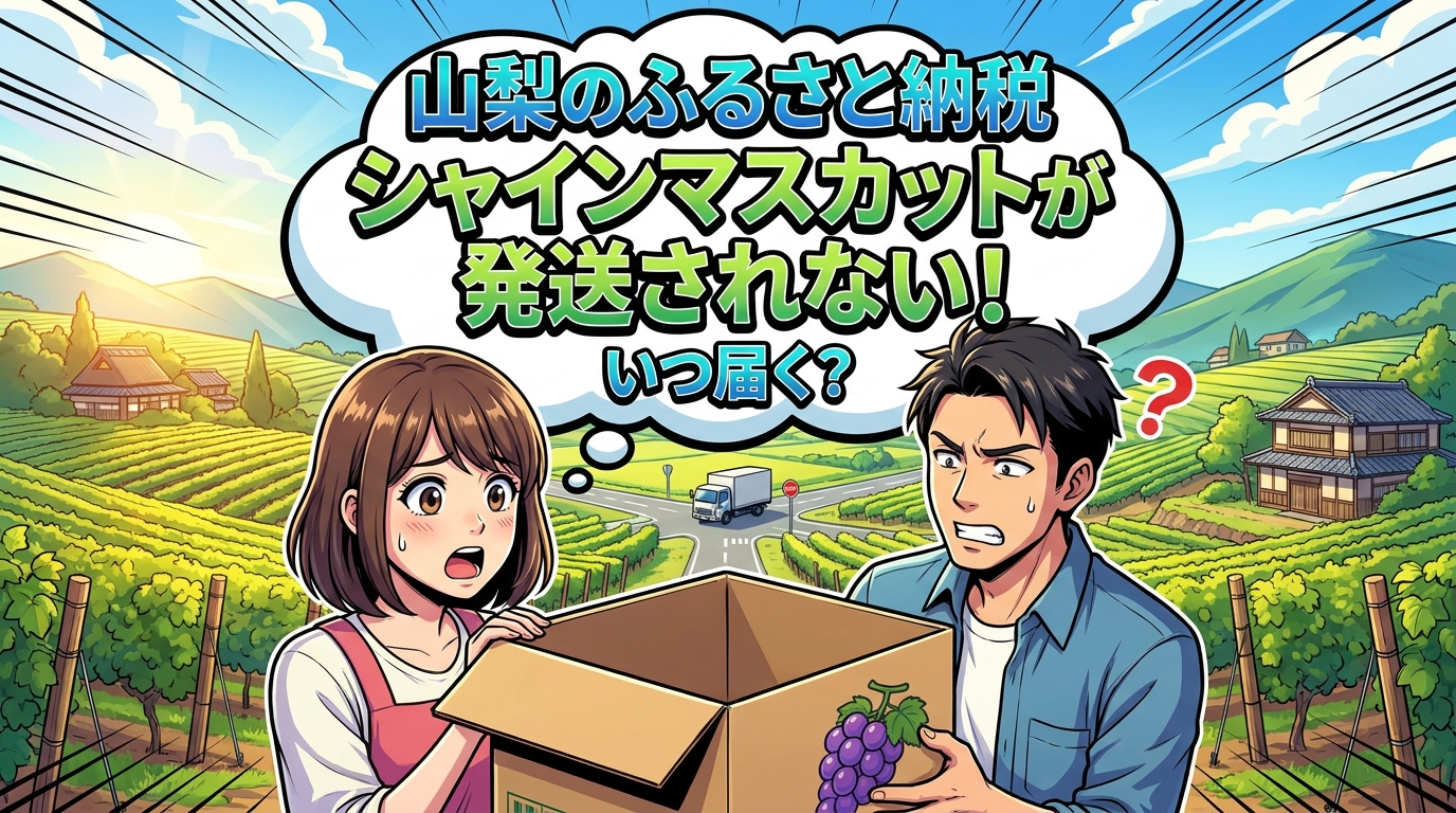 山梨のふるさと納税シャインマスカットが発送されない！いつ届く？