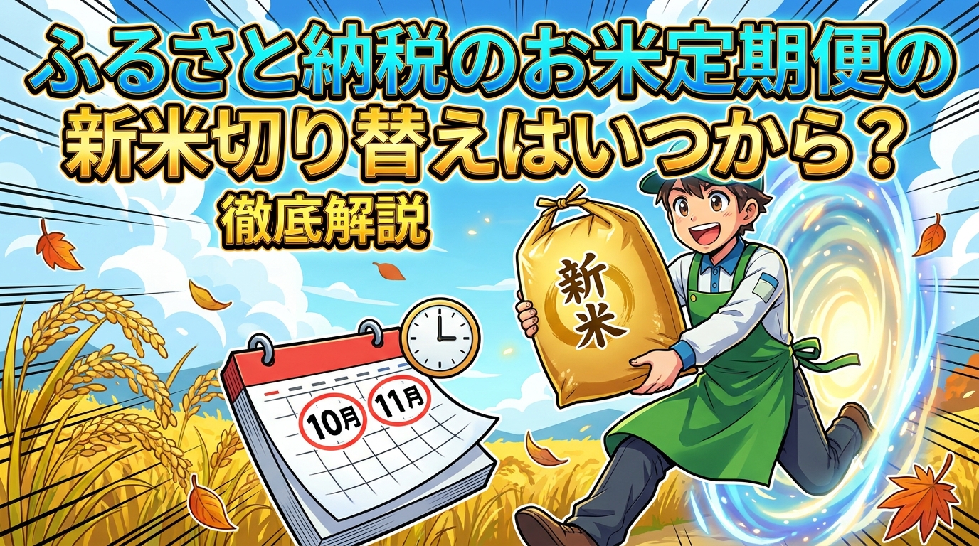 ふるさと納税のお米定期便の新米切り替えはいつから？徹底解説