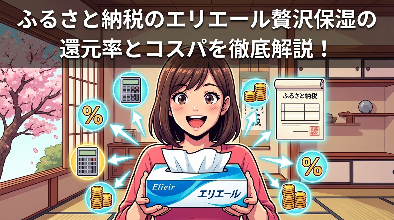 ふるさと納税のエリエール贅沢保湿の還元率とコスパを徹底解説！