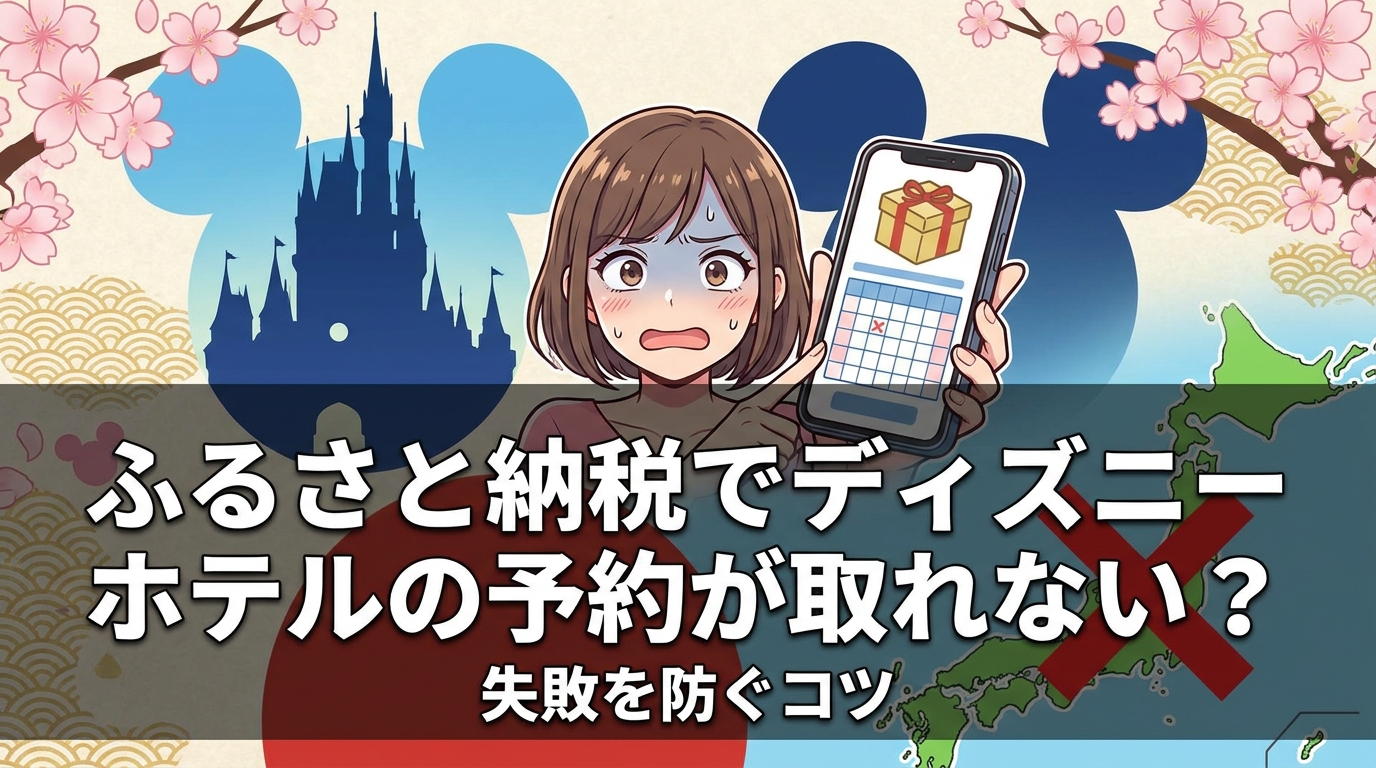 ふるさと納税でディズニーホテルの予約が取れない？失敗を防ぐコツ