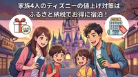 家族4人のディズニーの値上げ対策はふるさと納税でお得に宿泊！