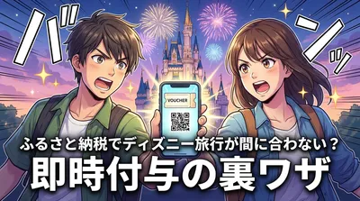 ふるさと納税でディズニー旅行が間に合わない？即時付与の裏ワザ