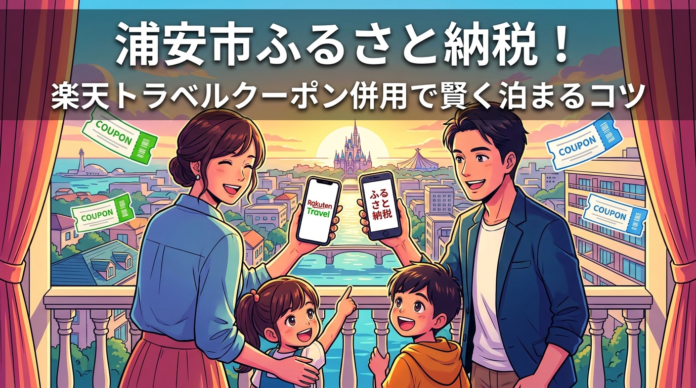 浦安市ふるさと納税！楽天トラベルクーポン併用で賢く泊まるコツ