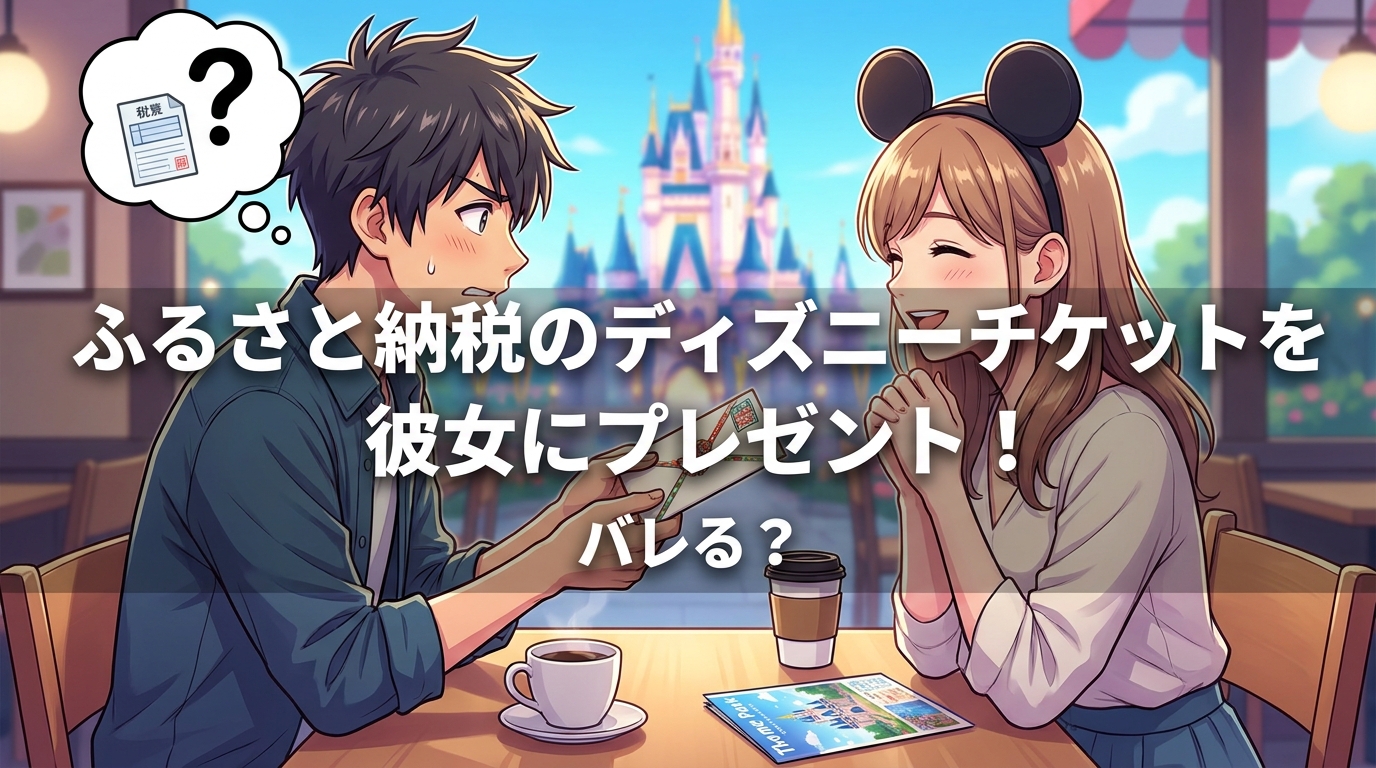 ふるさと納税のディズニーチケットを彼女にプレゼント！バレる？