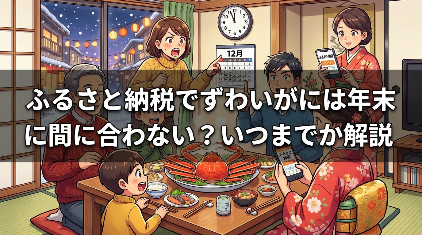 ふるさと納税でずわいがには年末に間に合わない?いつまでか解説