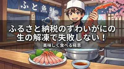 ふるさと納税のずわいがにの生の解凍で失敗しない！美味しく食べる極意