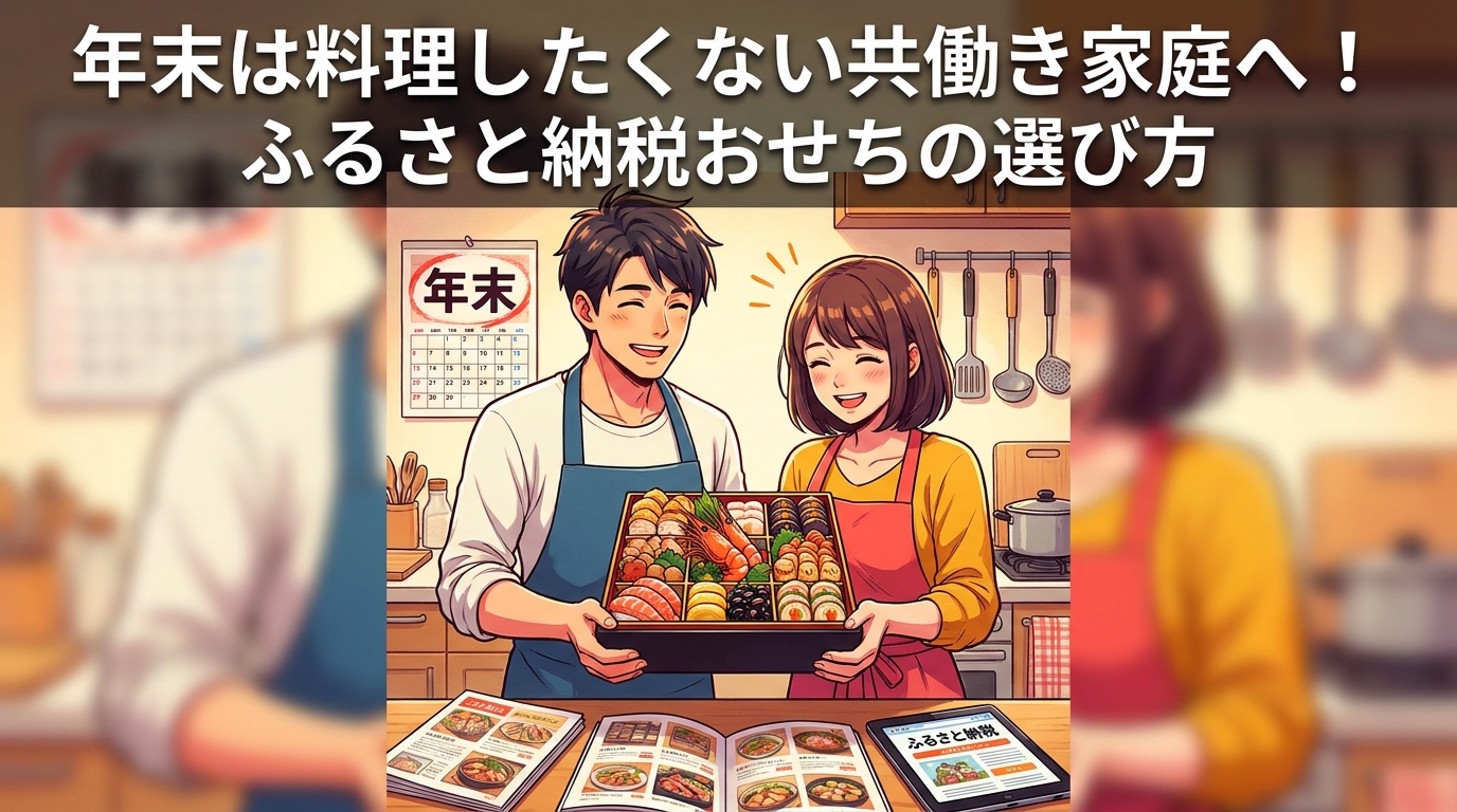 年末は料理したくない共働き家庭へ！ふるさと納税おせちの選び方