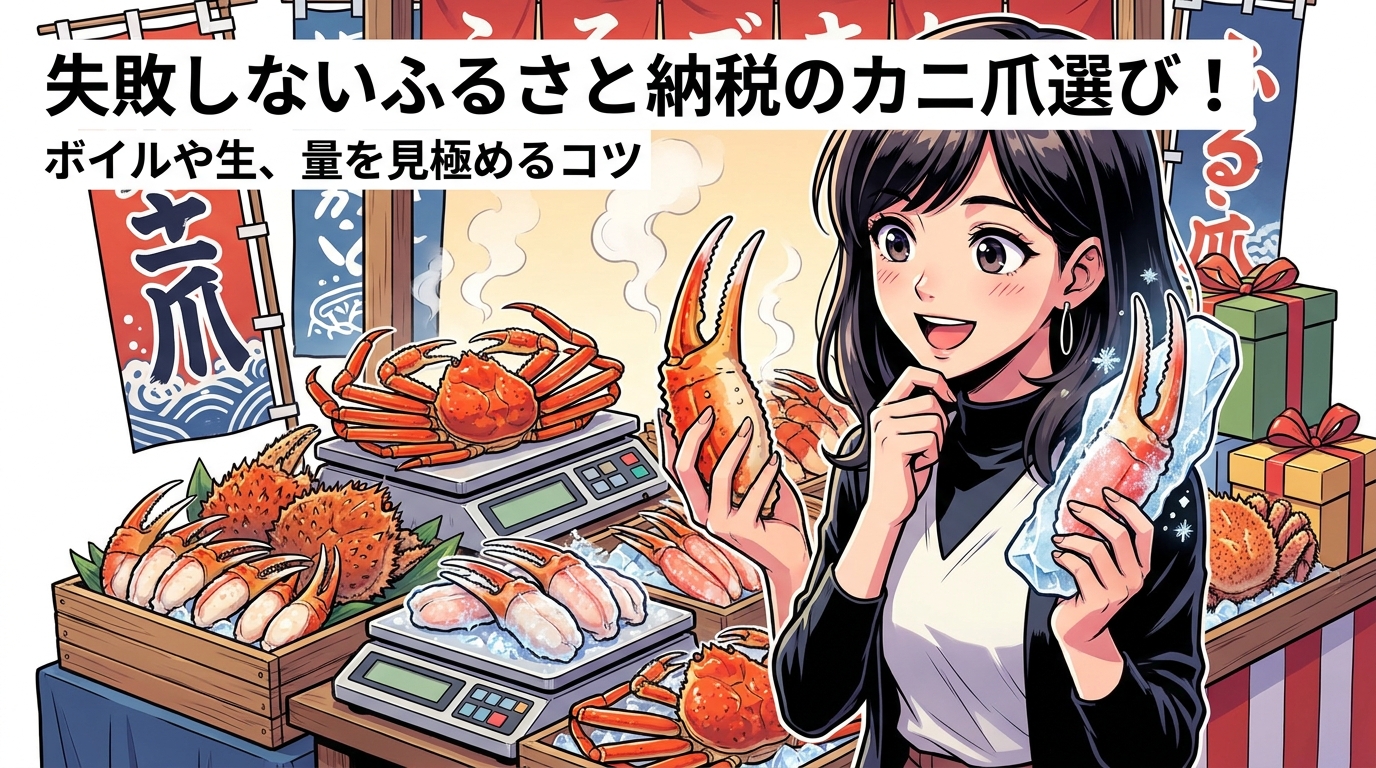 失敗しないふるさと納税のカニ爪選び！ボイルや生、量を見極めるコツ