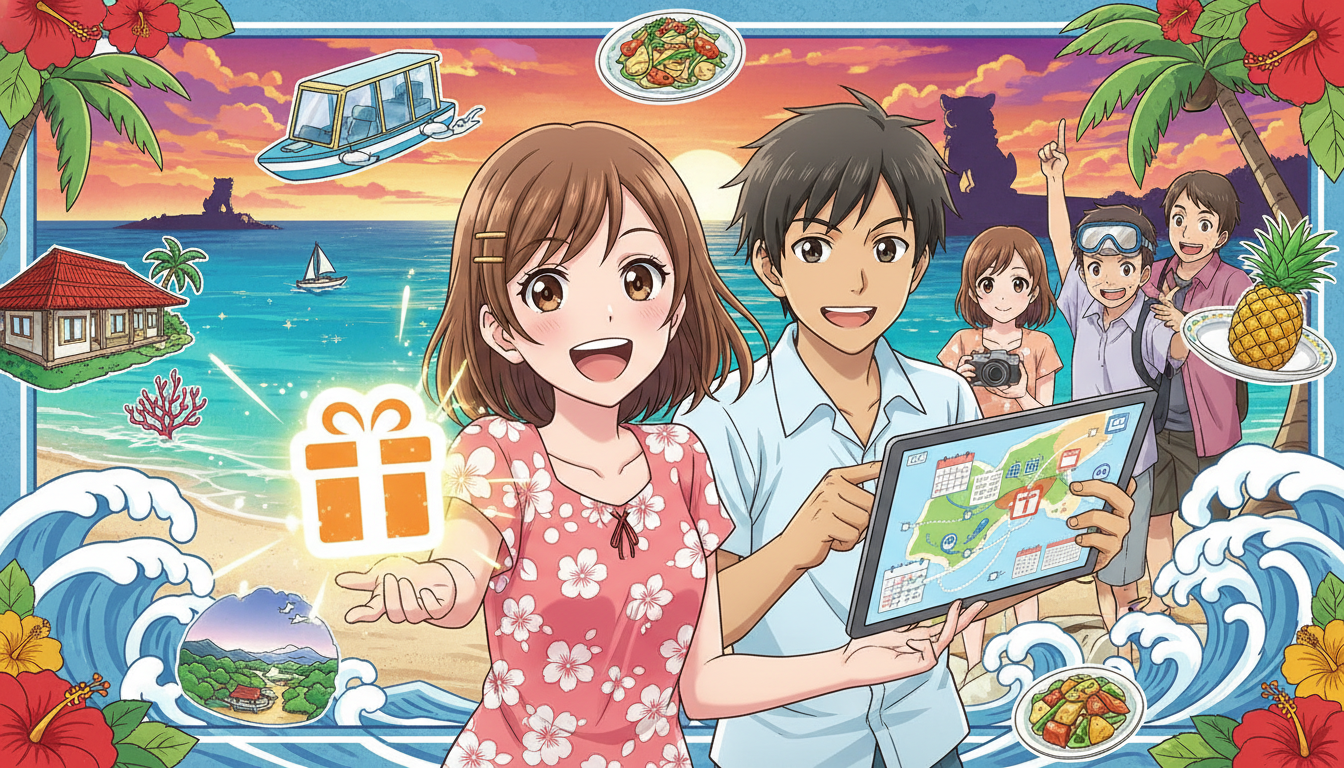 ふるさと納税の沖縄旅行プラン作成の手順