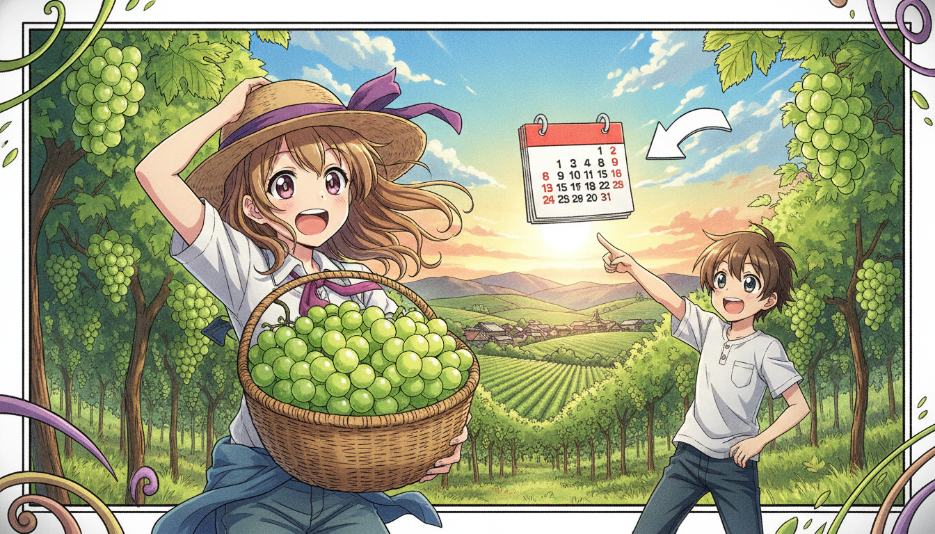 ふるさと納税でシャインマスカットを頼む時期の正解