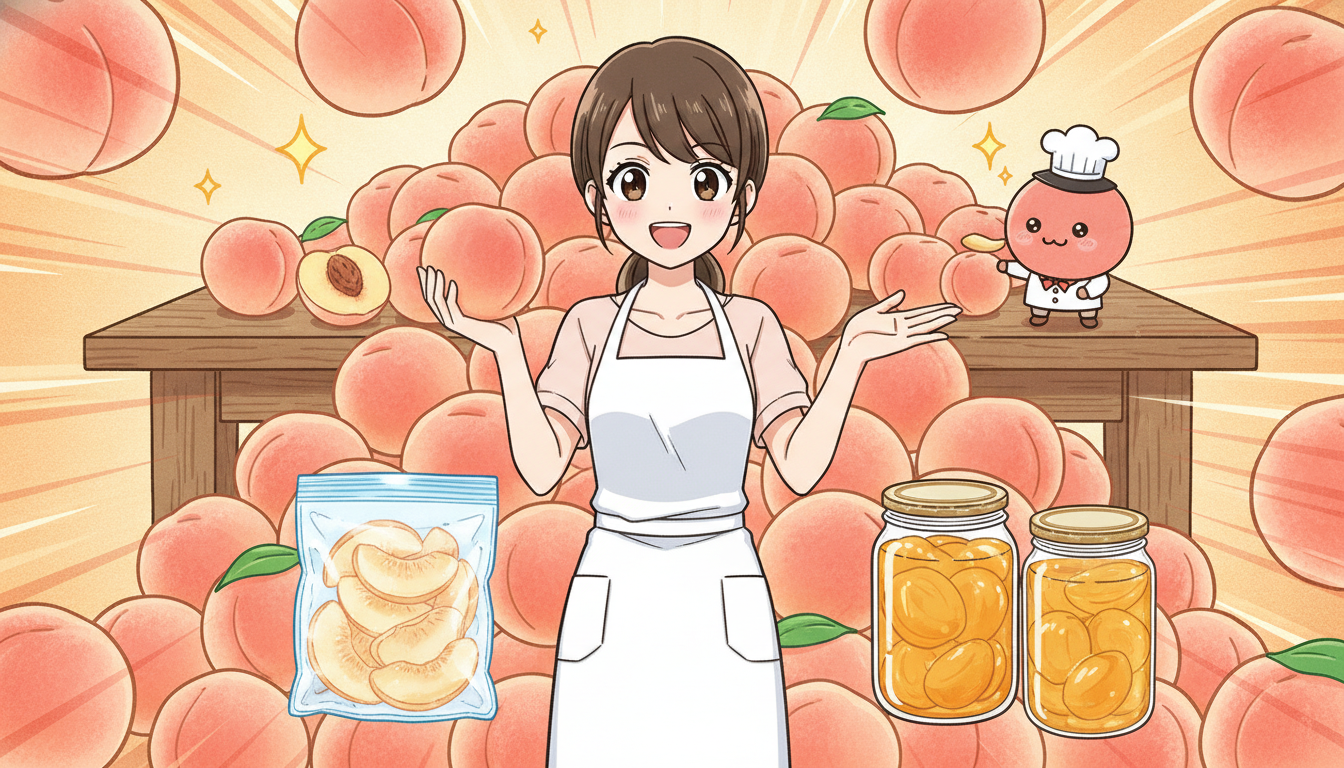ふるさと納税の桃5kgが食べきれない時の保存術