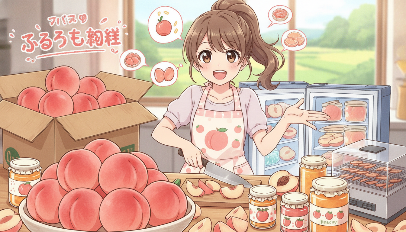 食べきれないふるさと納税の桃5kgを賢く保存