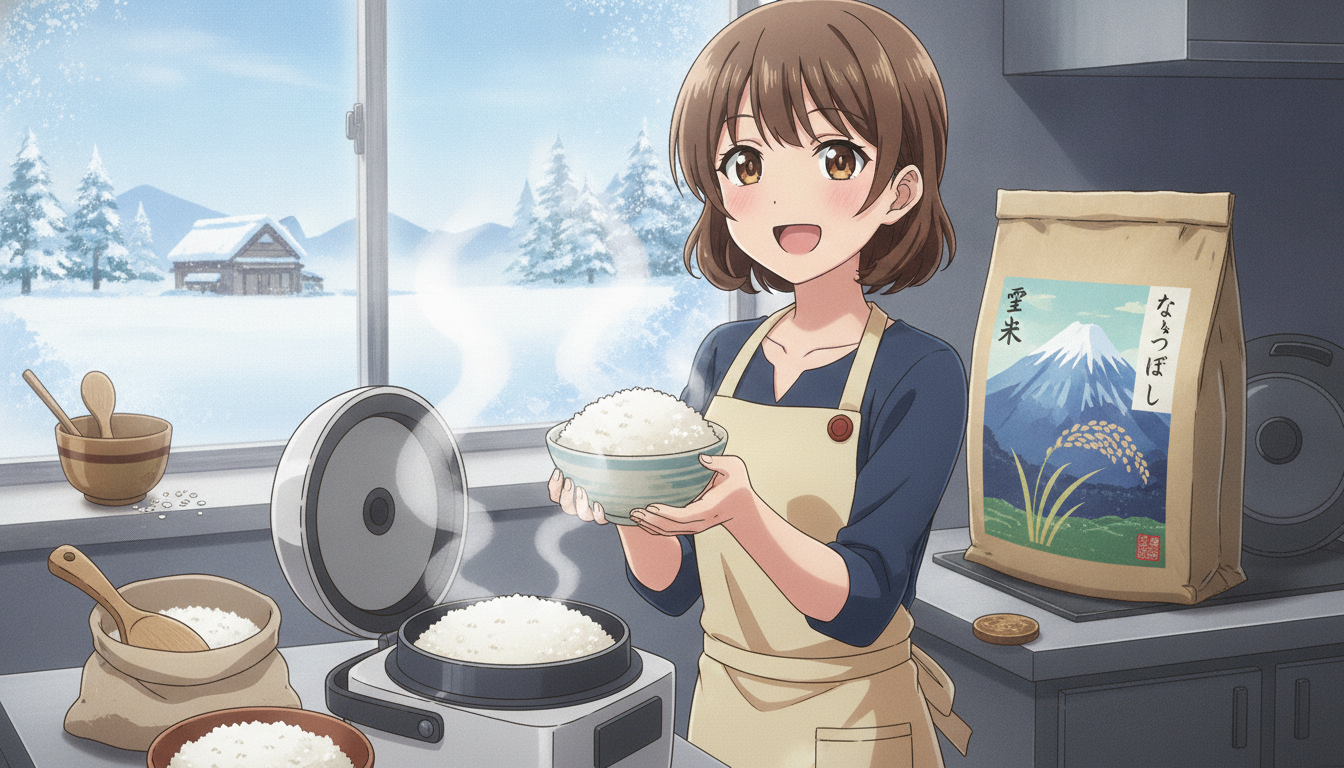 ふるさと納税で選ぶ雪中米ななつぼしの炊き方と水加減