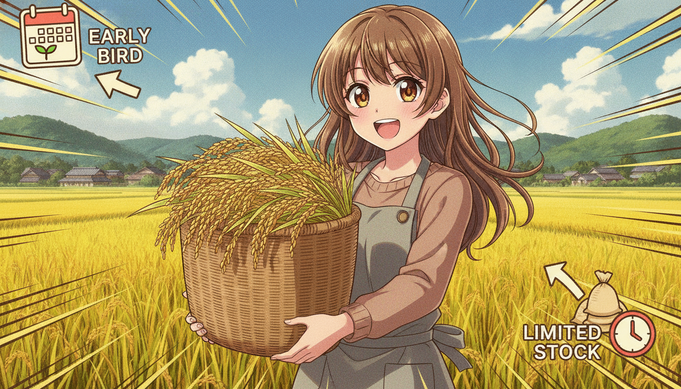 ふるさと納税の新米予約はいつからがお得？