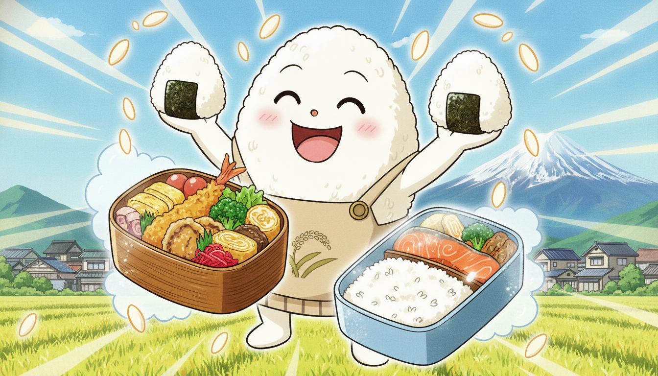 ふくきらり米の特徴を生かすお弁当や冷めた時の味