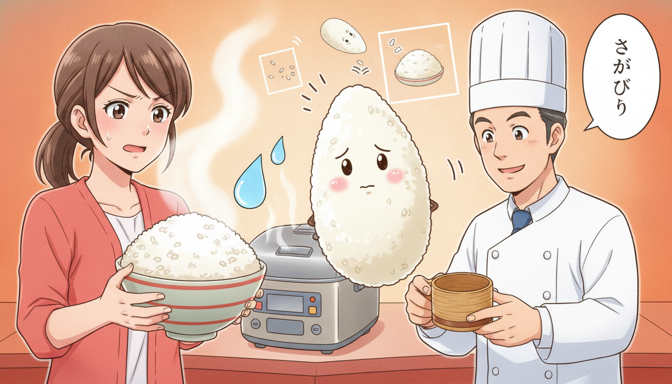 さがびよりが美味しくない理由と炊き方の関係