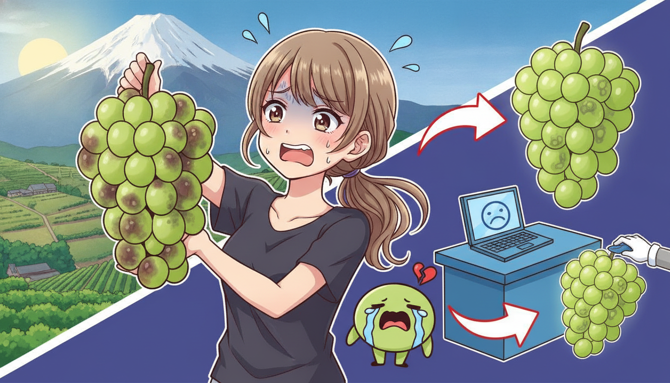 山梨ふるさと納税シャインマスカットひどい！返品対応