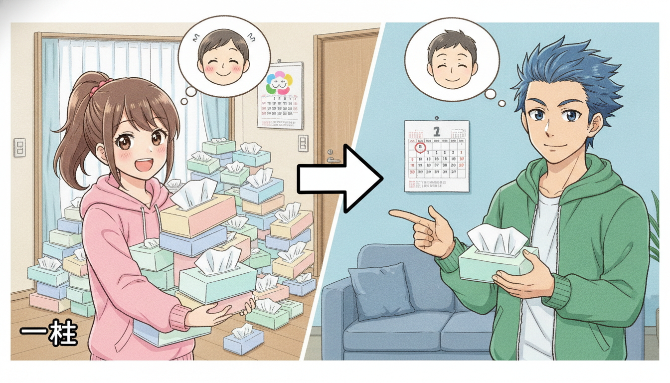 ふるさと納税ティッシュ定期便一括どっちが得か